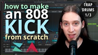 Synthesizing an 808 Kick Trap Drums Part 13 [upl. by Kreis]