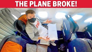 THE PLANE BROKE Aeroflot Sukhoi Superjet Business Class Crazy Experience [upl. by Darreg]