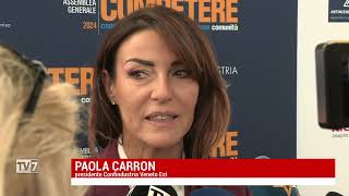 PAOLA CARRON ALLA GUIDA DI CONFINDUSTRIA VENETO EST [upl. by Rezzani325]