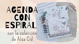 Agenda con encuadernación de espiral y la colección de Agendas de Alúa Cid [upl. by Dlanar118]