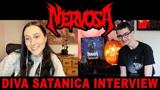 DIVA SATANICA of NERVOSA New Album Being a Psychiatric Nurse amp More [upl. by Leaper265]