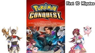 Pokemon Conquest  First 10 Minutes  Nintendo DS [upl. by Felipe]