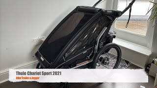 Thule Chariot Sport 2021 Unboxing  UK London Cycling Dad Newborn [upl. by Carn]