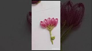 Gorgeous beautiful flower embroidery design flowerdesign [upl. by Rumery962]