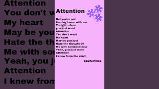 Attention lyrics  Charlie Puth englishsongs lyrics [upl. by Sawyer]