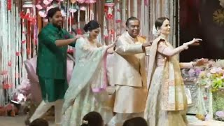 Nita amp Mukesh Ambani dance in joyous mood celebrating Anant  Radhika engagement [upl. by Aevin424]