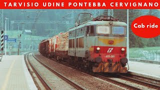 Linea Tarvisio Udine Pontebba Carnia Cervignano Ferrovie dello Stato anni 90 locorama Italy cab ride [upl. by Ling]