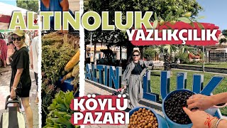 ALTINOLUK SÃœRPRÄ°ZLÄ° VLOG AÄ°LEMLE KÃ–YLÃœ PAZARINI GEZÄ°YORUZ KUZEY EGEDE YAZLIKÃ‡ILIK [upl. by Asemaj]