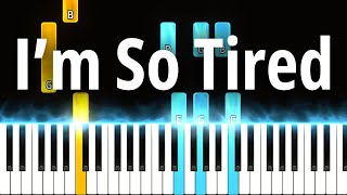 Im So Tired Fugazi  Piano Tutorial SHEET MUSIC [upl. by Aredna]