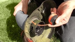 How to replace string trimmer edger line [upl. by Savinirs]