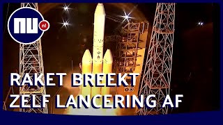 Raket breekt lancering af terwijl motoren ontbranden  NUnl [upl. by Ydaf]