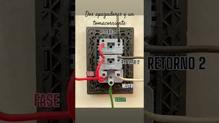 Interruptor doble y un tomacorriente electrical luz fluid current [upl. by Ellswerth394]