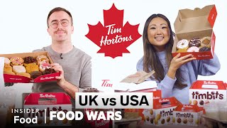 US vs UK Tim Hortons  Food Wars  Insider Food [upl. by Yelruc]