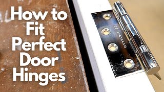 How to Fit Perfect Door Hinges [upl. by Aerdma]