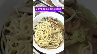 Bamboo Noodle Soup shortvideo shorts vegetarianfood [upl. by Nolyak]