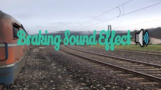 Train Braking Sound Effect 🔊🚂🚂 TrainDriverM traffic sound railroads shorts [upl. by Eicam]