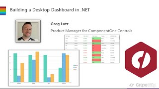 ComponentOne Live Building a Desktop Dashboard in NET [upl. by Fadiman]