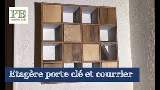 Etagère murale à tiroir pour les clés et le courrier DIY  Wall shelf for keys [upl. by Ruhtracam]