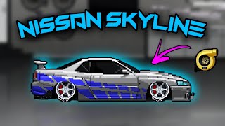 Nissan Skyline R34  Pixel Car Racer  PRO LEAGUE [upl. by Barthel]