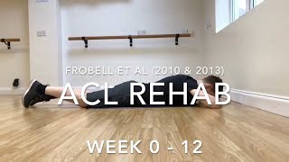 ACL Rehab Exercises  Weeks 0 12 [upl. by Jackqueline310]