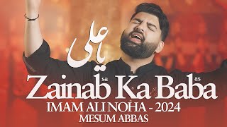 Zainab Ka Baba  Mesum Abbas  21 Ramzan Noha 2024  New Mola Ali Noha [upl. by Audry]