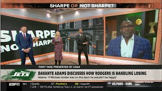 FIRST TAKE  Shannon Sharpe SHOCKED Davante Adams discusses how Aaron Rodgers is handling losing [upl. by Euell66]