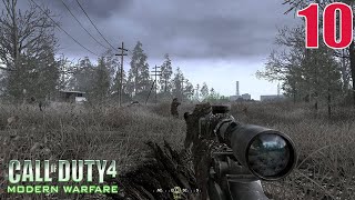 Sniping in Chernobyl  Call of Duty 4 Modern Warfare – Mission All Ghillied Up Part 10 [upl. by Matrona]