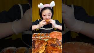 🔥🥓 ASMR MUKBANG Spicy Pork Belly amp Crunchy Bites 매운 삼겹살과 바삭한 소리의 완벽한 조화 🎧😋 ASMR mukbang short [upl. by Chaing857]