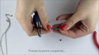 Tutoriel débutant collier avec perles swarovski DIY collier Perles et Passions [upl. by Kylah79]