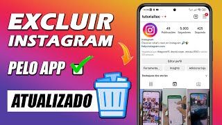 COMO EXCLUIR CONTA DO INSTAGRAM [upl. by Iredale729]