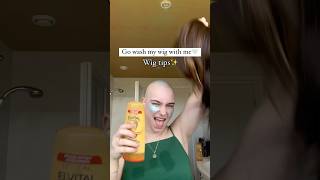 How to wash your wig  Wig tips with AlopecianGirlboss ✨ [upl. by Hanschen415]