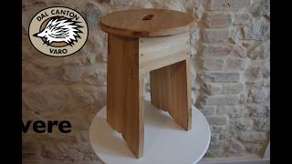 Sgabello in rovere fai da te  Oak stool diy [upl. by Asa]