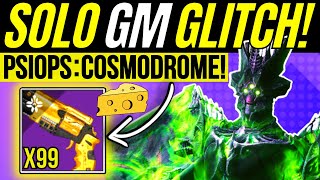 New SOLO Grandmaster Farm GLITCH PsiOps Battleground COSMODROME Nightfall BOSS CHEESE  Destiny 2 [upl. by Einra]