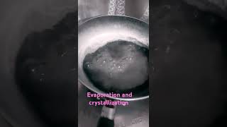 Science practical evaporation crystallization [upl. by Nomar]