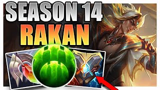 SEASON 14 RAKAN SUPPORT GAMEPLAY GUIDE [upl. by Elhsa186]