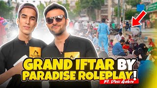 GRAND IFTAR BY PARADISE DesiGabru 😍  KARACHI IFTAR  Zarar Live [upl. by Eidod857]