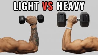 Light Weights vs Heavy Weights for Muscle Growth [upl. by Arved36]