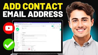 How to Add Contact Email to YouTube For Brand Deals [upl. by Nylak59]