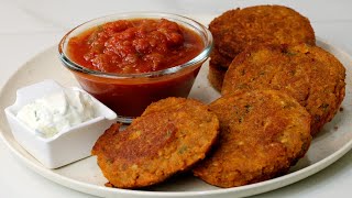 Crunchy tasty Lentil Patties High in protein and fibre Vegan diabetic and weight loss friendly [upl. by Aydan]