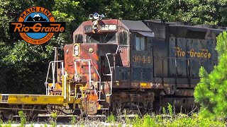 Original Rio Grande GP35 on the Hartwell Railroad [upl. by Annahsat]