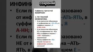 12 задание Суффиксы причастий ЕГЭ по русскому языку [upl. by Marcello]