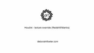 Houdini Texture Override with RedshiftMantra [upl. by Boniface]