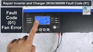 How to repair inverter and charger 3Kva3000W VMIII3000 with Fault Code 01 [upl. by Htur]