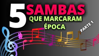 CINCO SAMBAS DE ENREDOS QUE MARCARAM ÉPOCA RJ [upl. by Aerdnael]