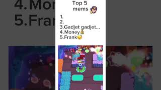 Top 5 mems😎 brawstarsmemes supercellmemes funny brawlstars gaming brawlmoments [upl. by Nnahgem701]