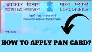 Pan Card Apply Online 2024  How to apply for a new Pan Card Online Step by step guide [upl. by Claudie]