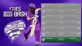 DON BRADMAN CRICKET 17  FIVE5 BIG BASH LEAGUE  HURRICANES VS RENEGADES [upl. by Alrahc]