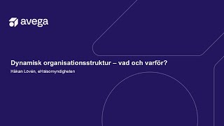 Dynamisk organisationsstruktur – vad och varför [upl. by Ahserkal]