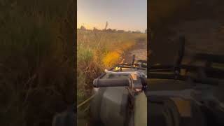 Almost flipped my atv in dried up RIVER diesel offroad dirtbike fun sketchy [upl. by Chenee]