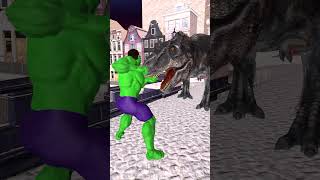 TRex Dinosaur Chase Lady  Hulk Attack Dinosaurs dinosaur hulksmash dinosaurus trex [upl. by Ynamad451]